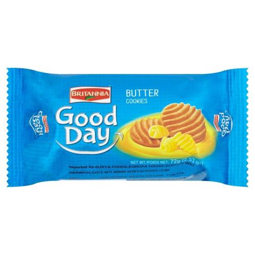 BRITANNIA GOOD DAY COOKIES 72G (3 FOR £1.49) - BUTTER BISCUITS