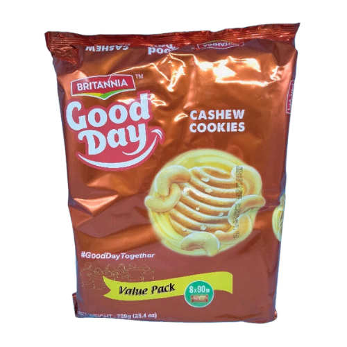 BRITANNIA GOOD DAY CASHEW COOKIES FAMILY PACK (8X81G)