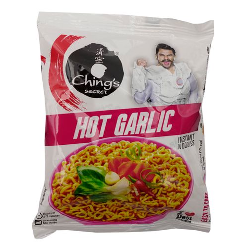CHINGS HOT GARLIC INSTANT NOODLES 60G (3 FOR £1)