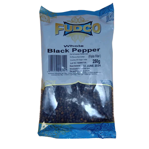 FUDCO BLACK PEPPER WHOLE 250G