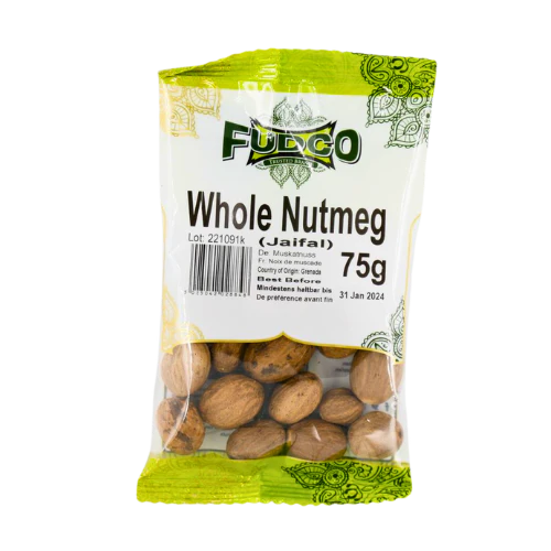 FUDCO NUTMEG WHOLE (JAIFAL) 75G