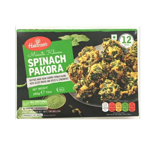 HALDIRAMS FROZEN SPINACH PAKODA 283G