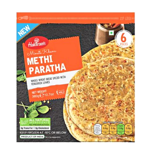 HALDIRAMS FROZEN METHI PARATHA (4 PC) 300G