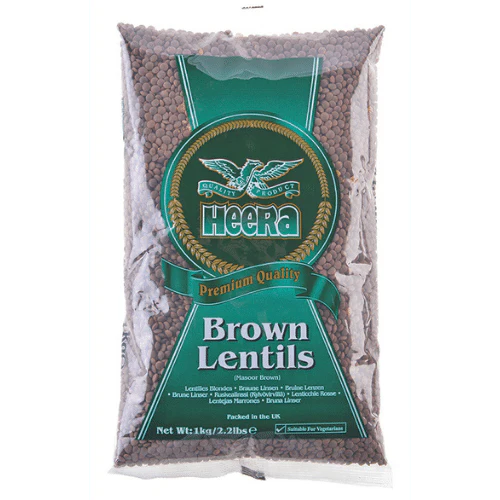 HEERA BROWN LENTILS (MASOOR) 1KG