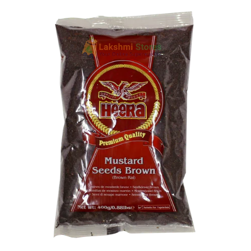 HEERA BROWN MUSTARD SEEDS 400G
