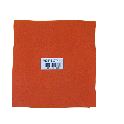 POOJA CLOTH 1 METER - ORANGE