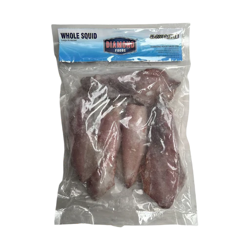 DIAMOND FOODS FROZEN SQUID WHOLE 1KG