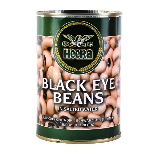 HEERA BLACK EYE BEANS TINS 400G