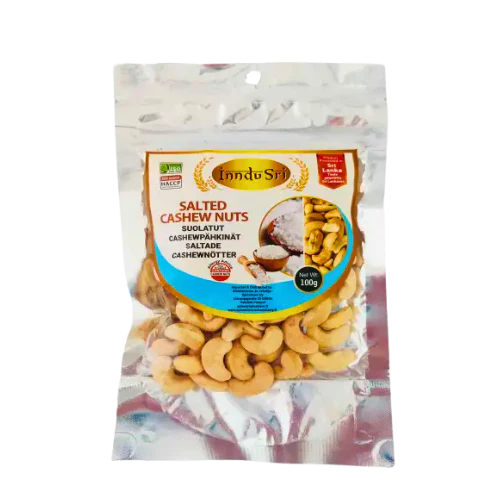 INDU SRI SALTED CASHEW NUTS 100G