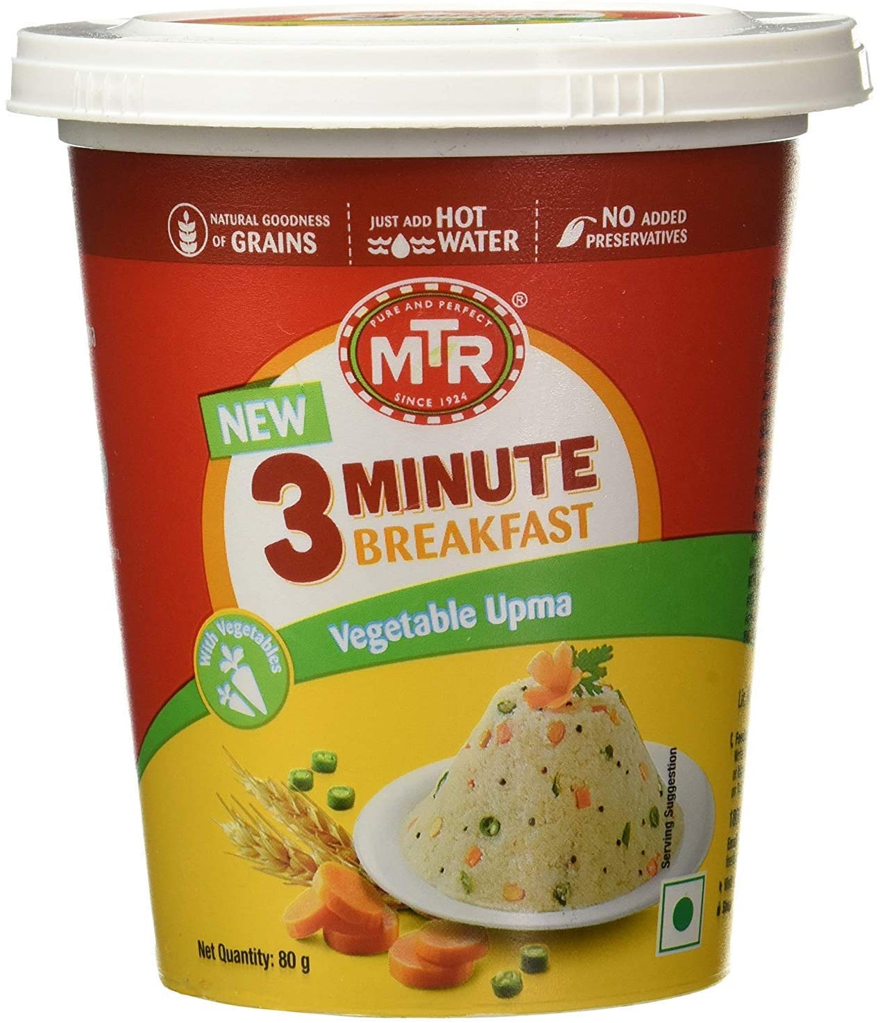 MTR 3 MIN CUPPA UPMA 80G - VEGETABLE