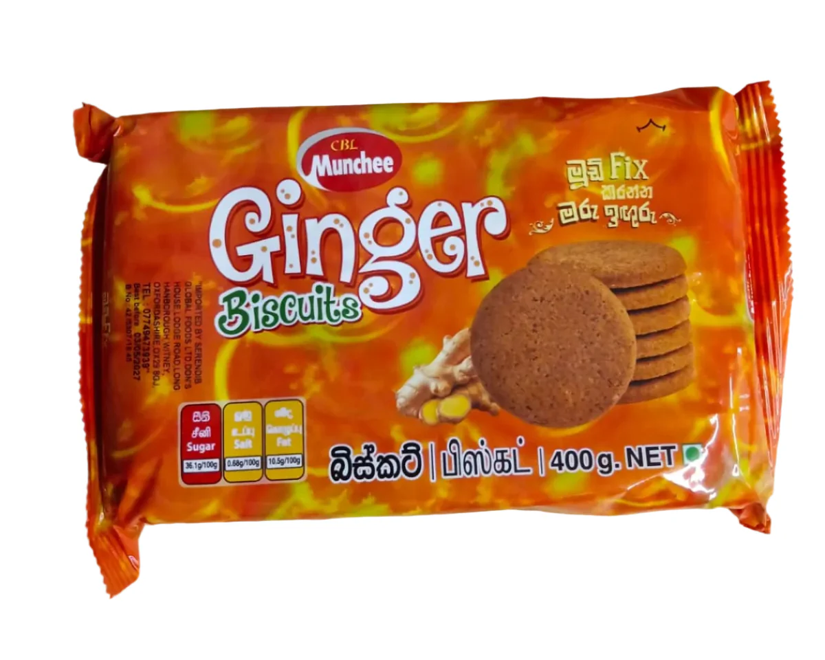 MUNCHEE GINGER BISCUITS 400G