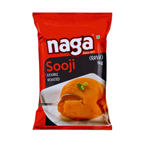 NAGA DOUBLE ROASTED SOOJI (RAVA) 1KG