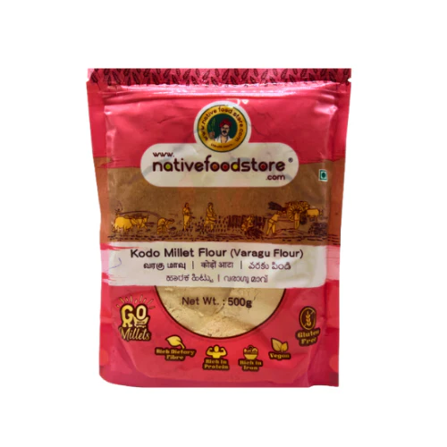 NATIVE FOOD STORE MILLET FLOUR 500G - KODO MILLET (VARAGU)