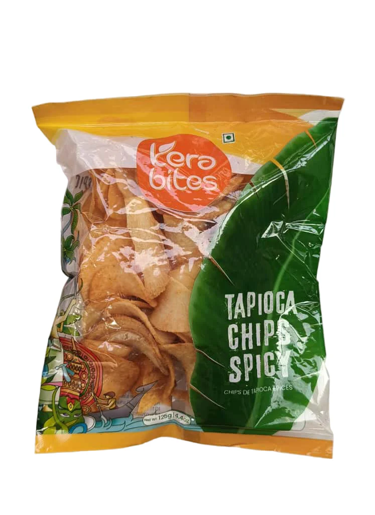 KERA BITES SPICY TAPIOCA CHIPS 125G